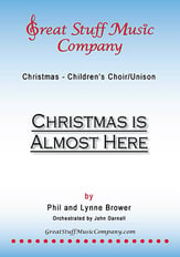 Christmas Is Almost Here Unison choral sheet music cover